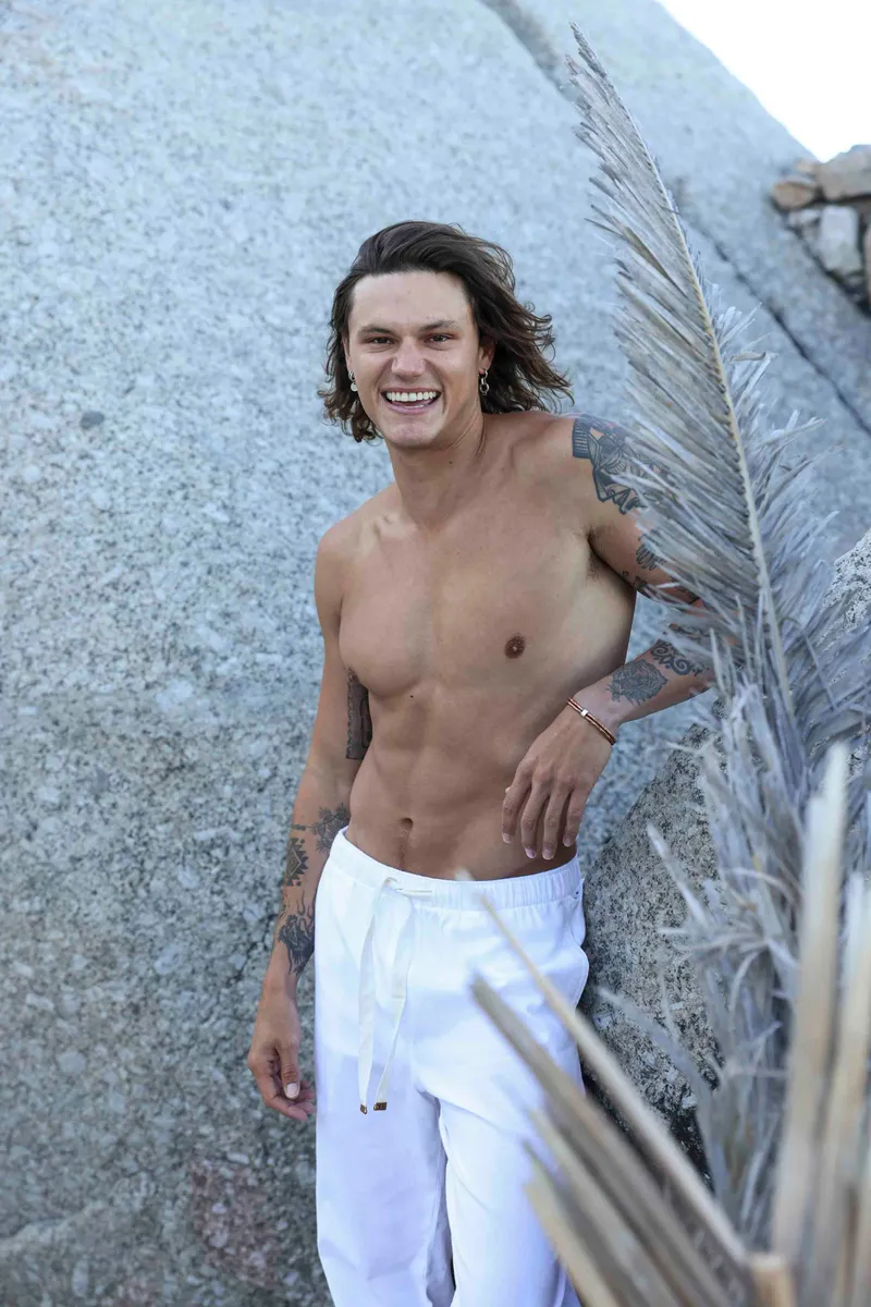 Regular Fit Trousers - Solid White - Image 2