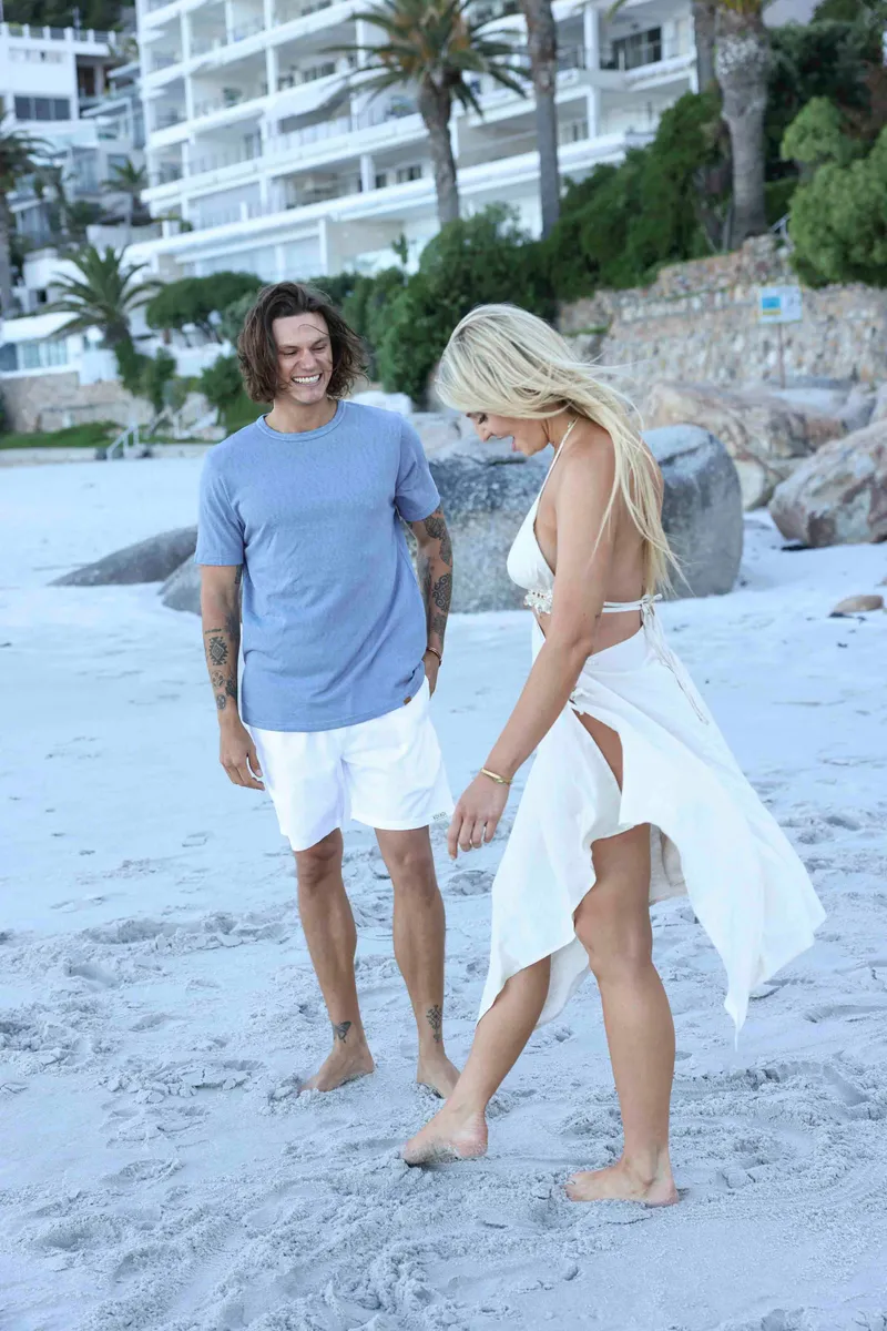 Cool Touch Cotton T-Shirt - Denim - Image 7