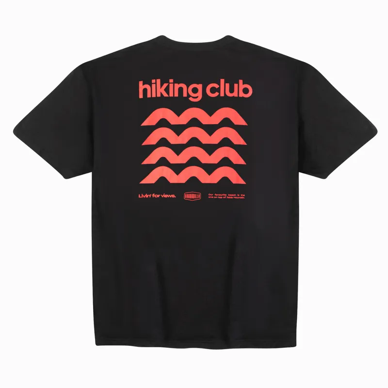 Loose Black Tee | Hiking Club - Image 1