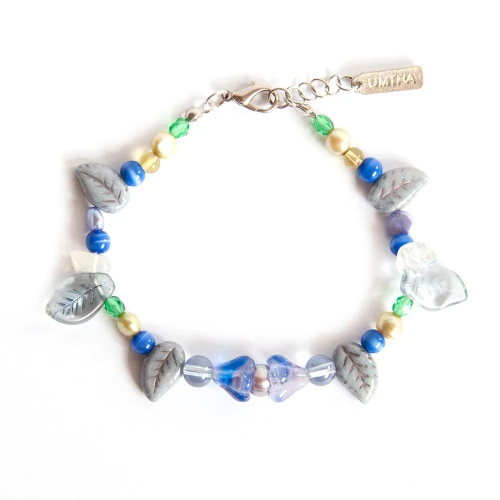 Assorted Czech and other glass and freshwater pearl bracelet - BRAG02