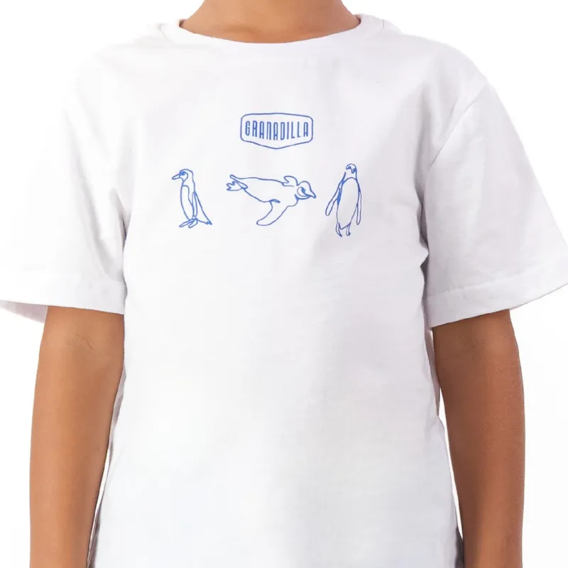 Kids Tee | Penguins / Blue - Image 2