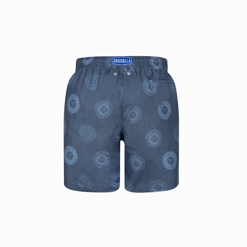 Long Swim Shorts | Helios Sun / Navy - Image 2