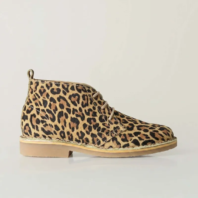 Bush Baby Yellow Leopard Vellie – Handmade Vellies South Africa - Image 1