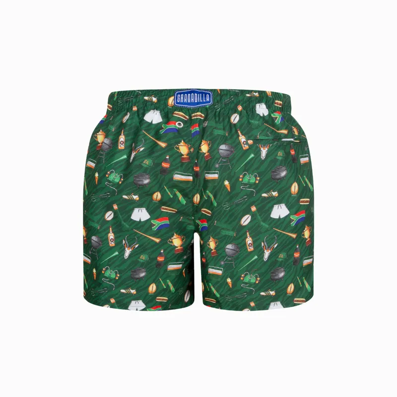 Mid-length Swim Shorts | Game Day / Green - Image 2