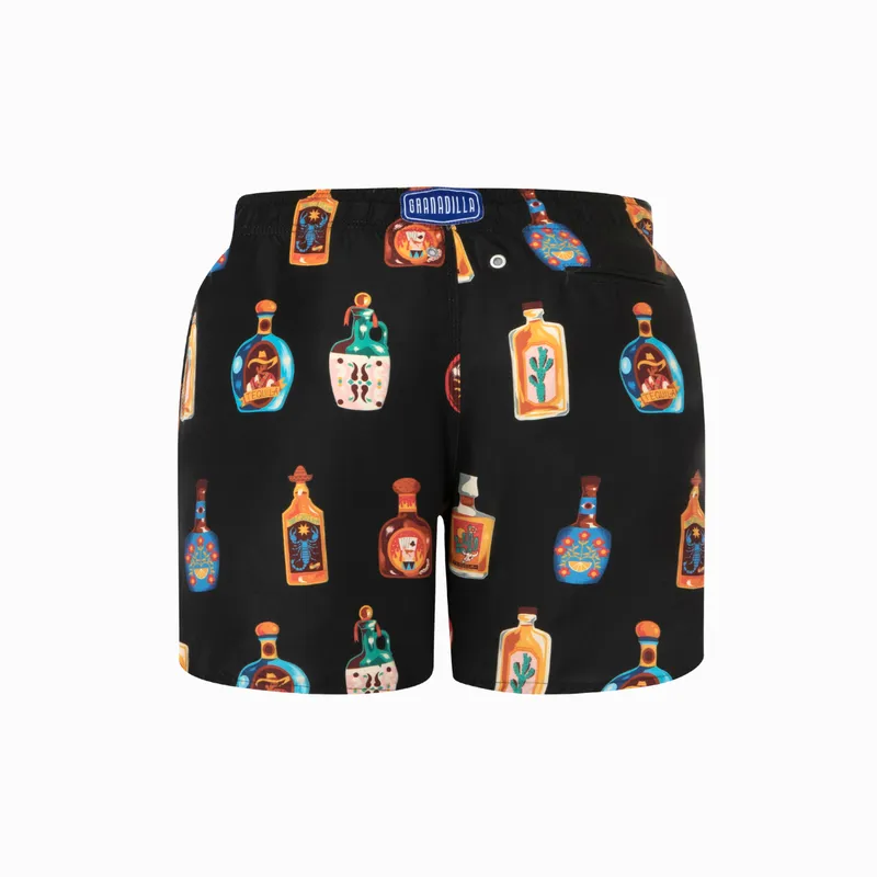 Mid-length Swim Shorts | Tequila / Black - Image 2