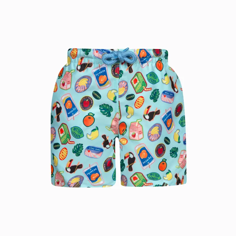 Kids Swim Shorts | Juice Box / Blue - Image 1