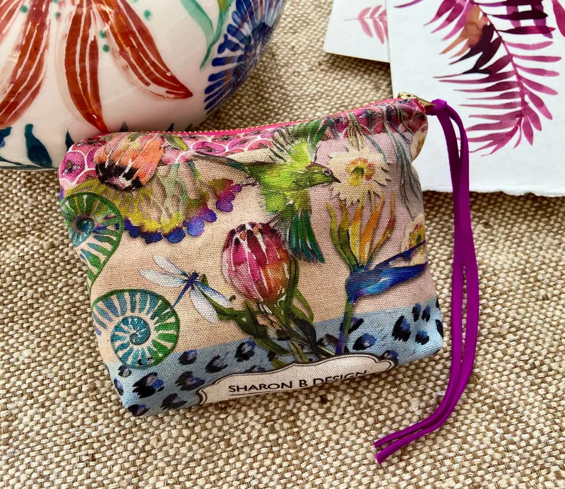 Zip pouch with Colour Fynbos artwork 2022 - Image 2