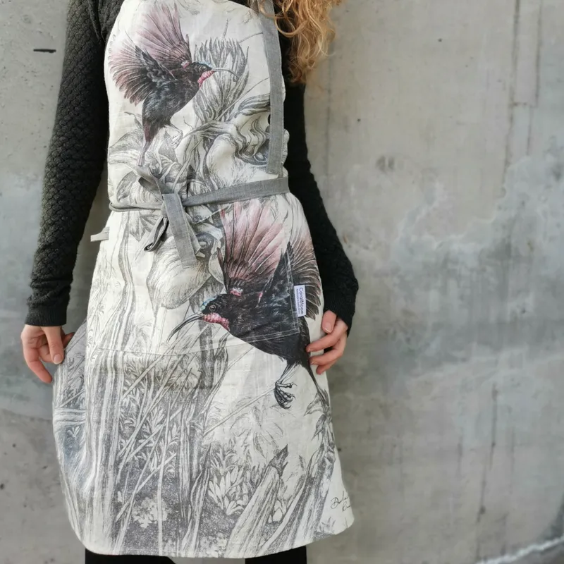 Amethyst Dream Linen Apron - Image 1