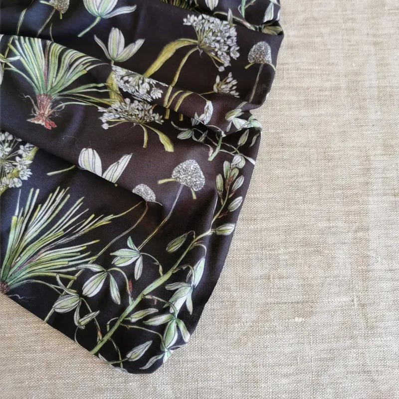 Botanical Greenery Headwear Scarf - Image 1