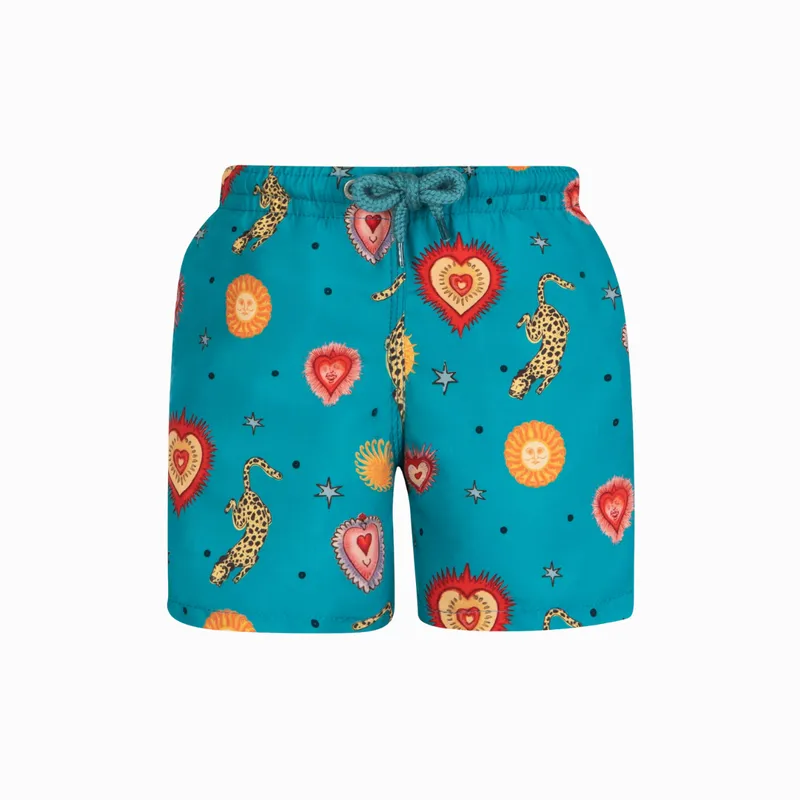 Kids Swim Shorts | Sphinx / Teal - Image 1