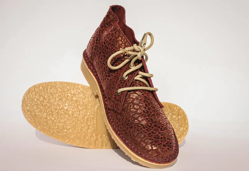 Burgundy Leopard Print Vellie - Image 2