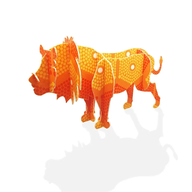 Lion Sculpture - with Kids Print - Image 1