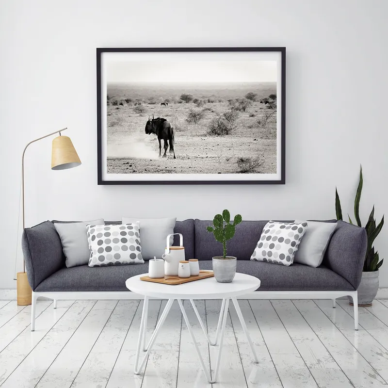 The lone Wildebeest - Image 1