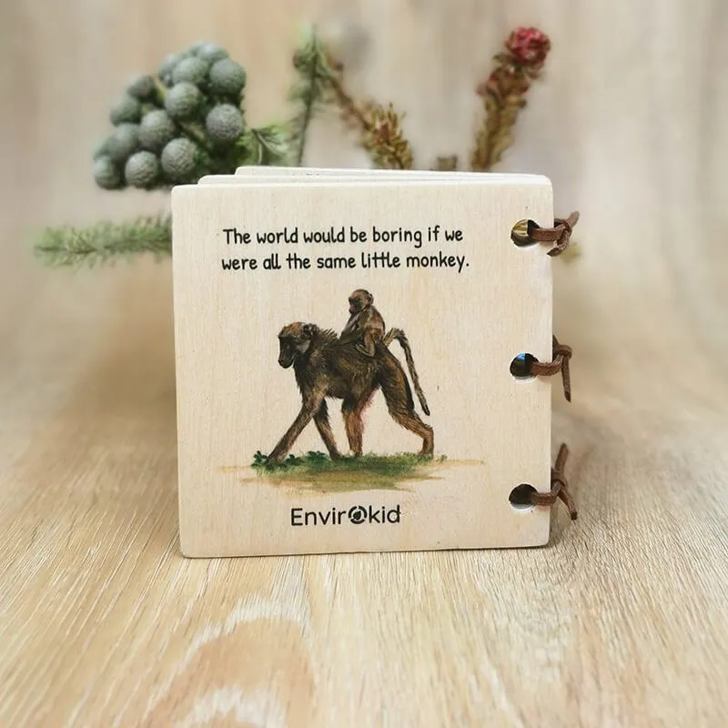 Wooden Baby Book - Safari Friends - Image 5