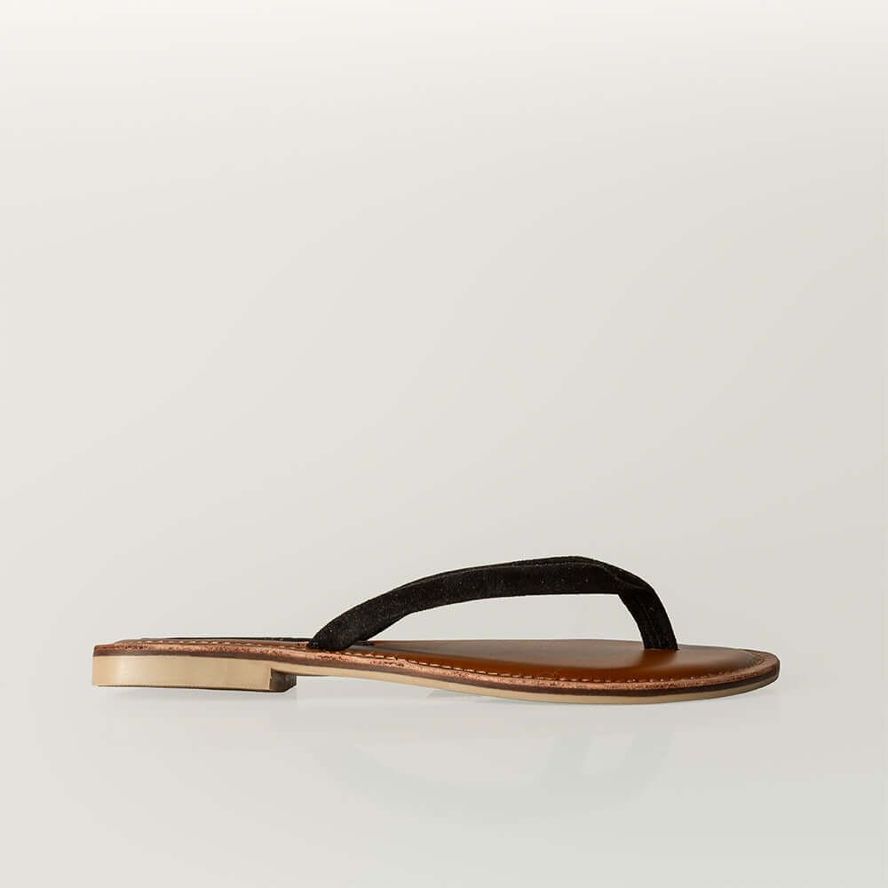 Black Velour Sandal – Leather Sandals South Africa