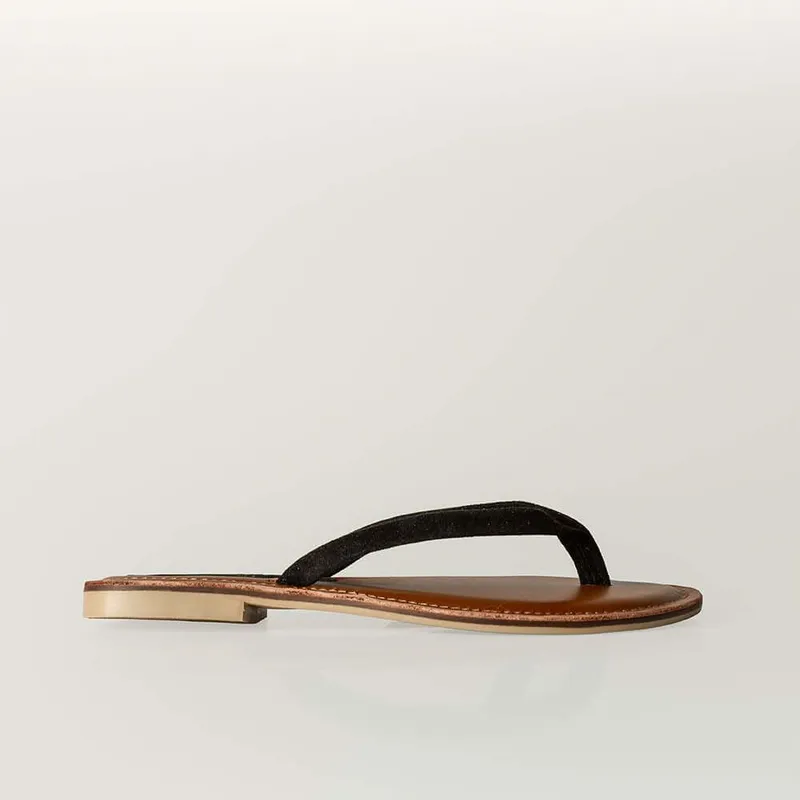 Black Velour Sandal – Leather Sandals South Africa - Image 2