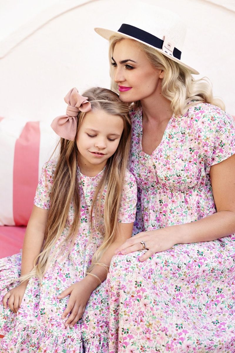 Girl's Watercolour Bouquet Dress