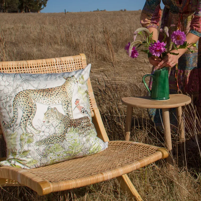Safari Symphony Cats ~ Velvet Scatter Cushion Cover - Image 1