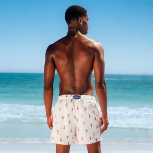 Mid-length Swim Shorts | Hula / Cream