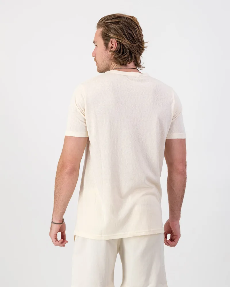 Cool Touch Cotton T-Shirt - Cream - Image 2