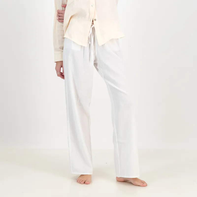 Linen Trousers - White - Image 2