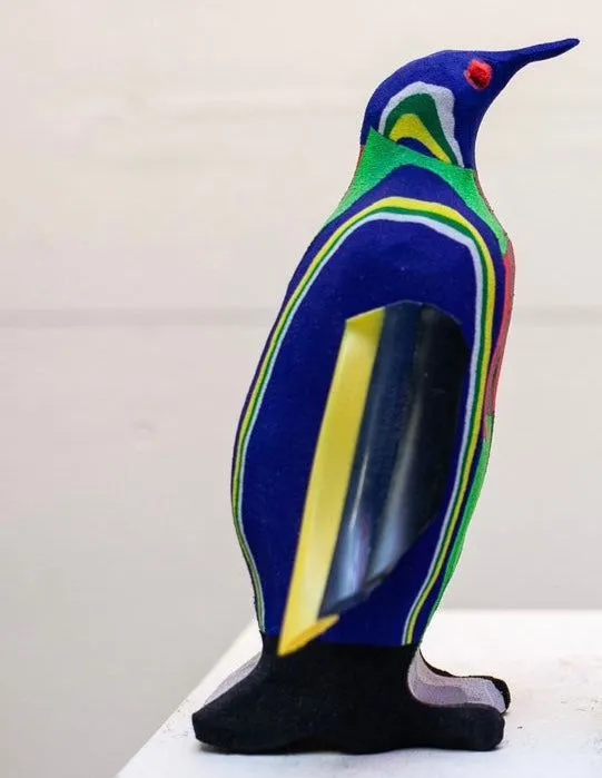 Penguin Sculpture (Small) – Recycled Flip Flop Handmade Ocean Art