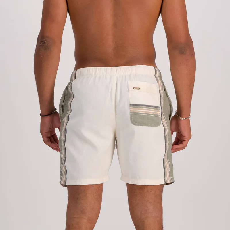 Hipster Shorts - Olive & Cream - Image 2