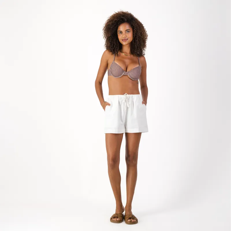 Womens Pull on Shorts / White - Image 1
