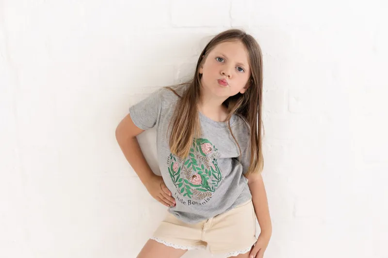 Little Botanist T-Shirt Grey - Image 5