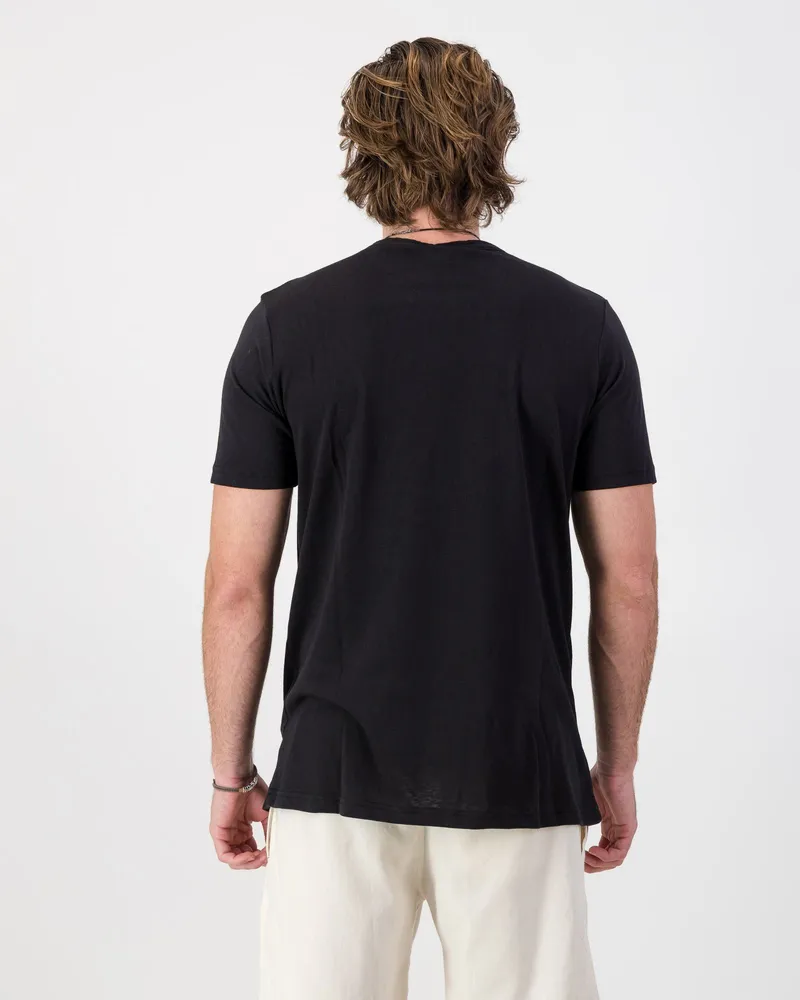 Cool Touch Cotton T-Shirt - Black - Image 2