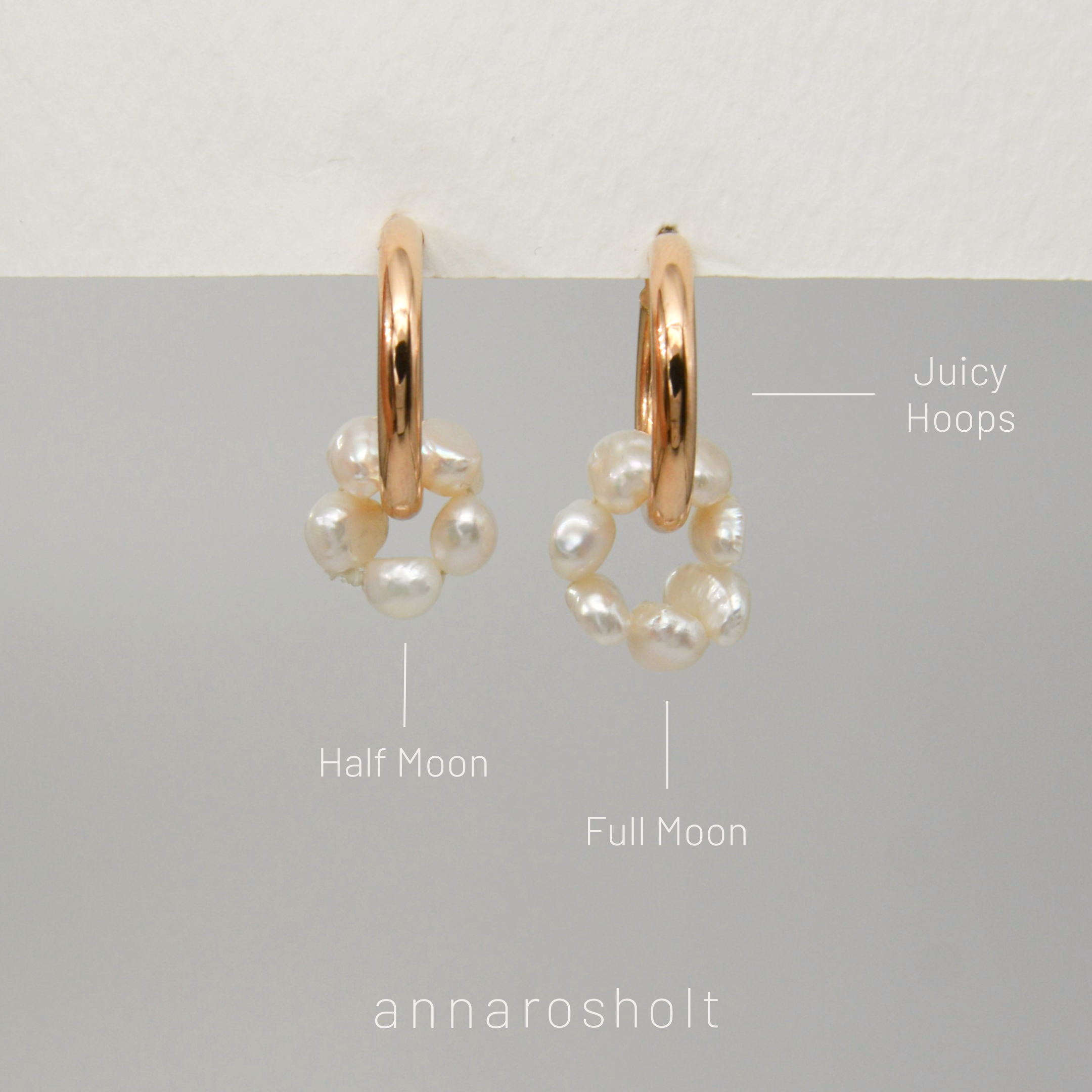 Half Moon Hoop Charm