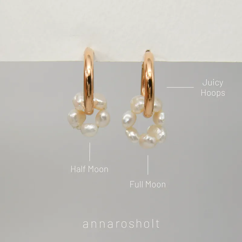 Half Moon Hoop Charm - Image 2