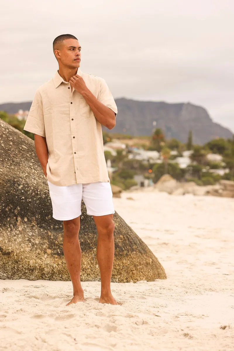 Regular Fit Shorts - Solid White - Image 9