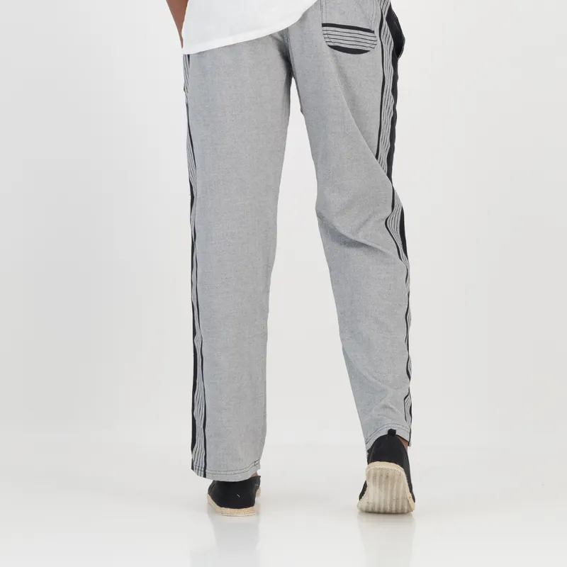 Tailored Fit Trousers - Grey & Black - Image 2