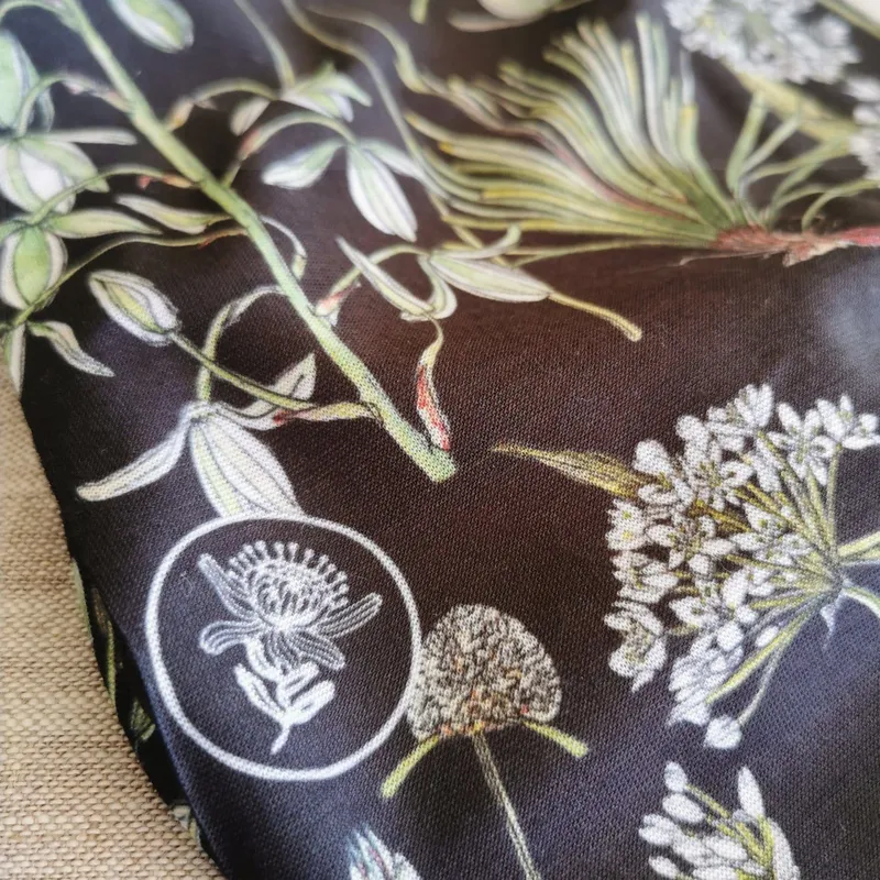 Botanical Greenery Headwear Scarf - Image 3