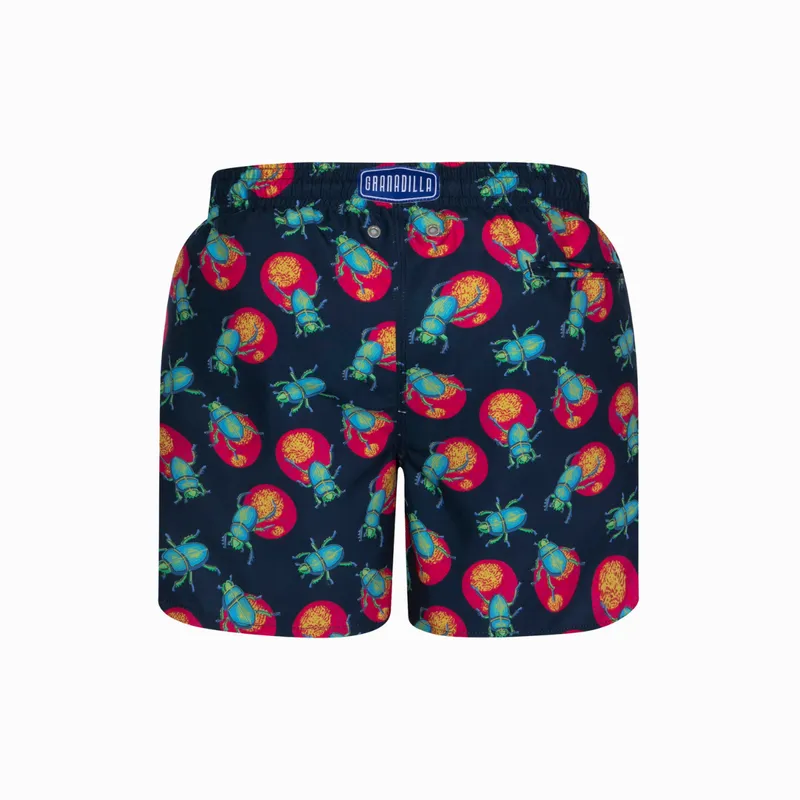 Mid-length Swim Shorts | Dung Beetle / Navy - Image 8