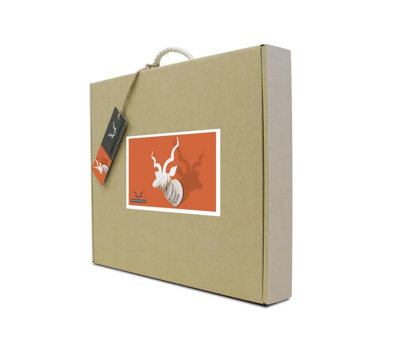 Mini Kudu Head in Paperboard - Image 6