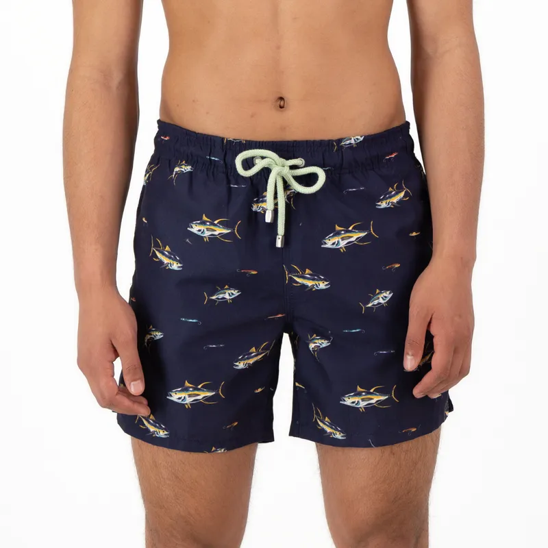 Mid-length Swim Shorts | Tuna / Navy - Image 2