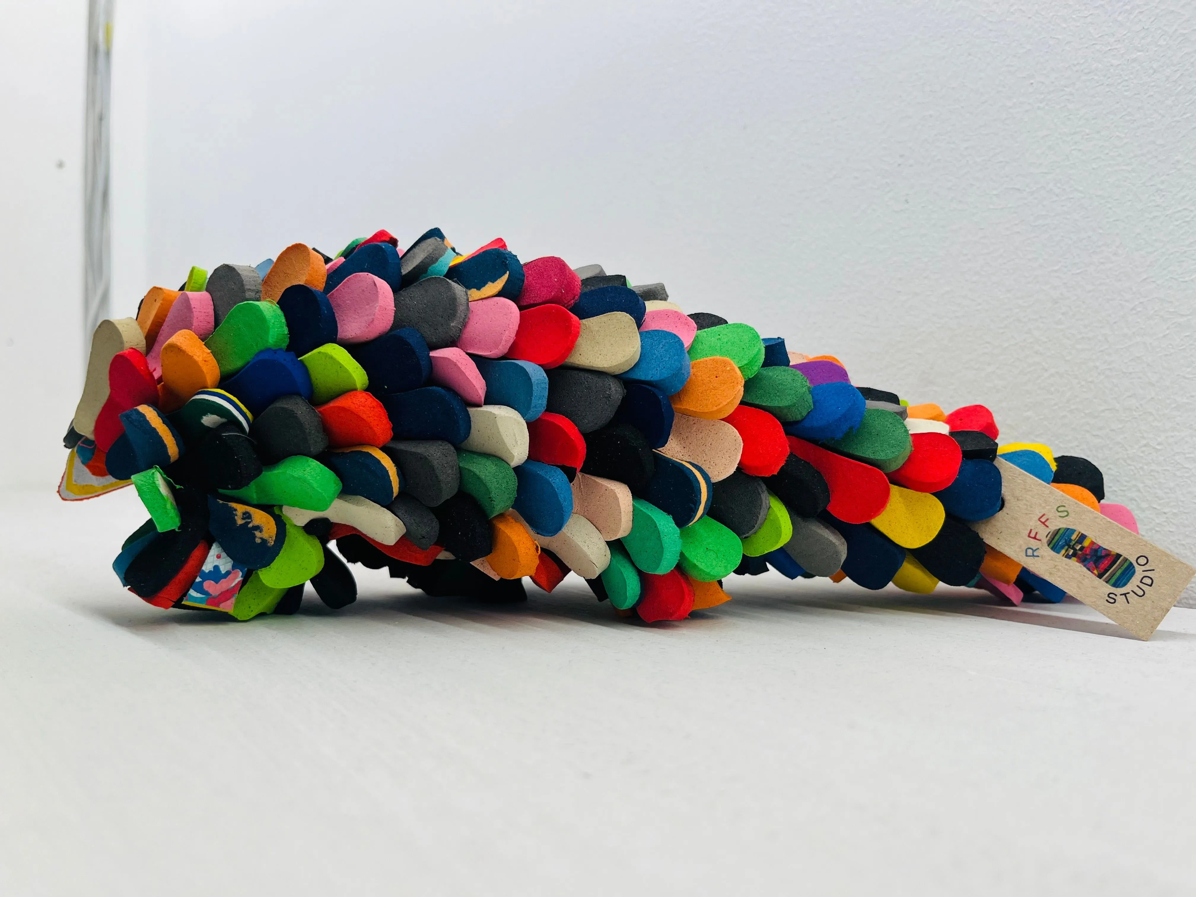 Pangolin Sculpture – Recycled Flip Flop Handmade African Art