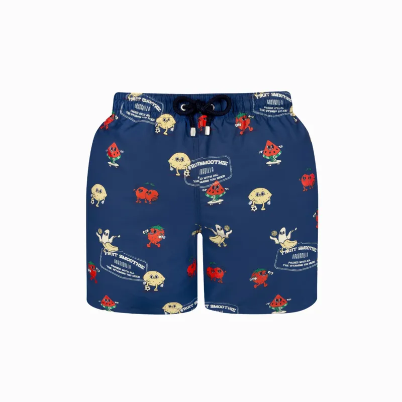 Mid-length Swim Shorts | Sporty Fruit / Navy - Image 2