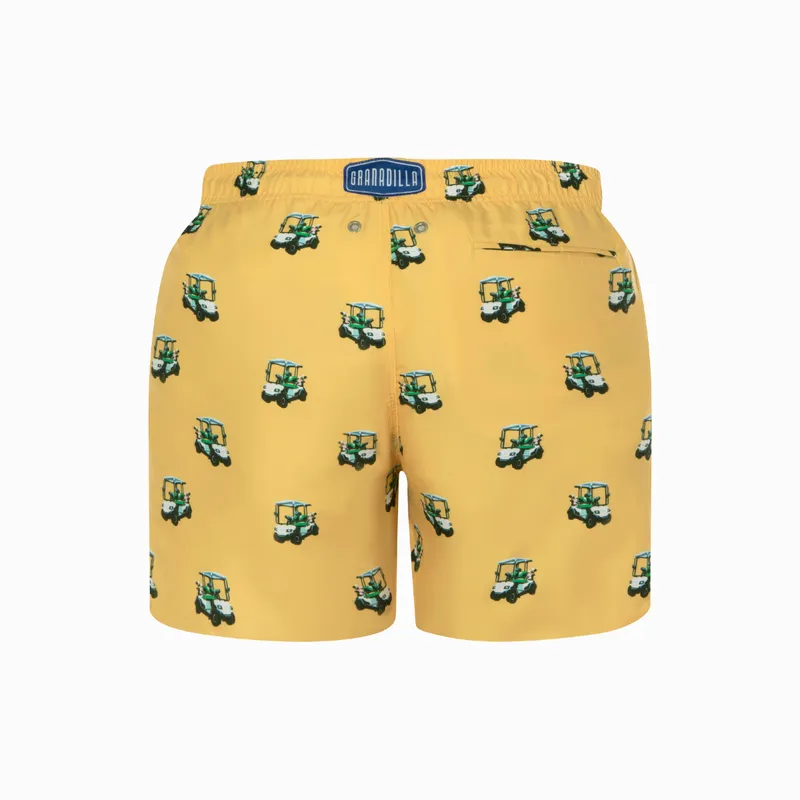 Mid-length Swim Shorts | Golf / Yellow - Image 5