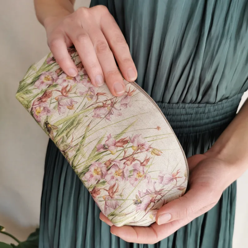 Field of Orchids Clutch Bag - Image 2