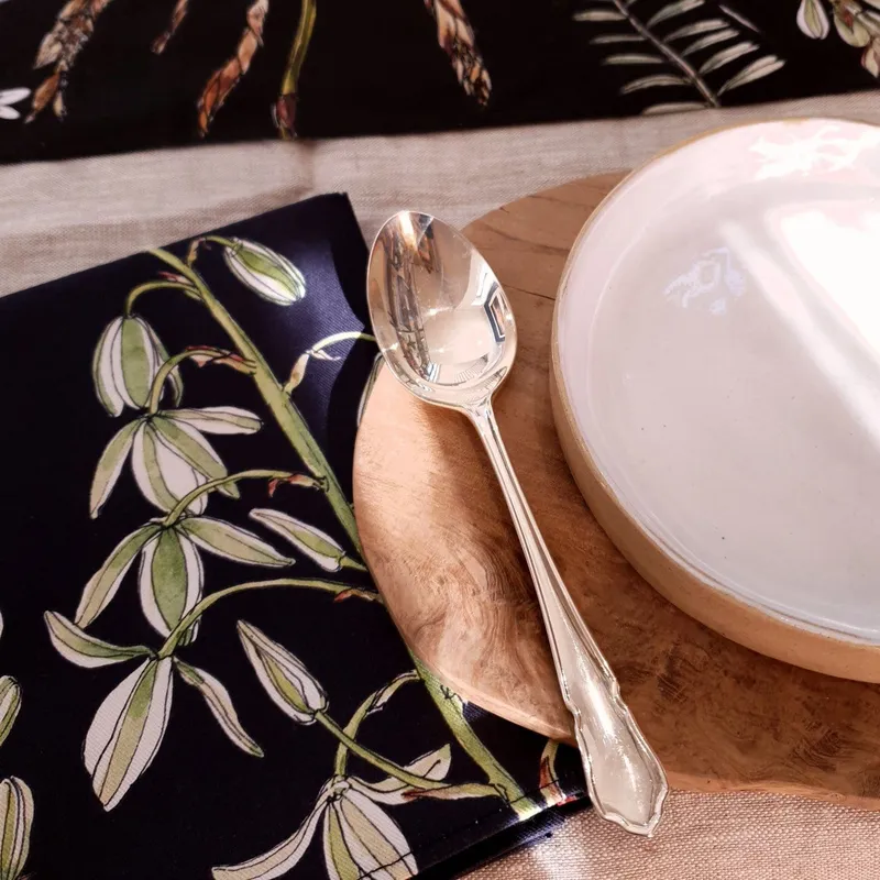 Botanical Greenery Napkins ~ Set of two - Image 2