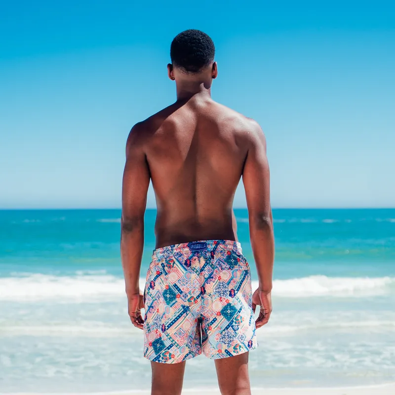 Mid-length Swim Shorts | Mermaid Mosaic / Multi - Image 2