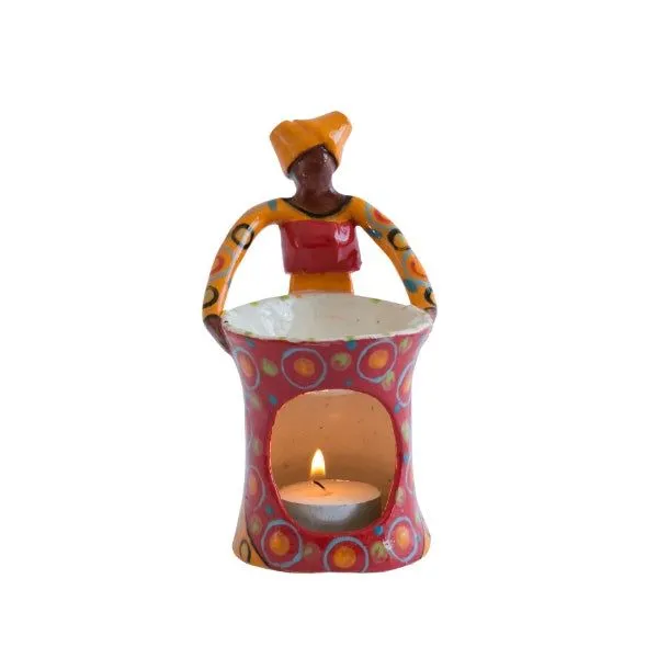 1Lady Oil Burner Bright on White