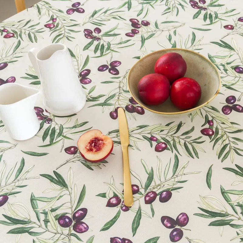 Mediterranean Olive Tablecloth - Image 2