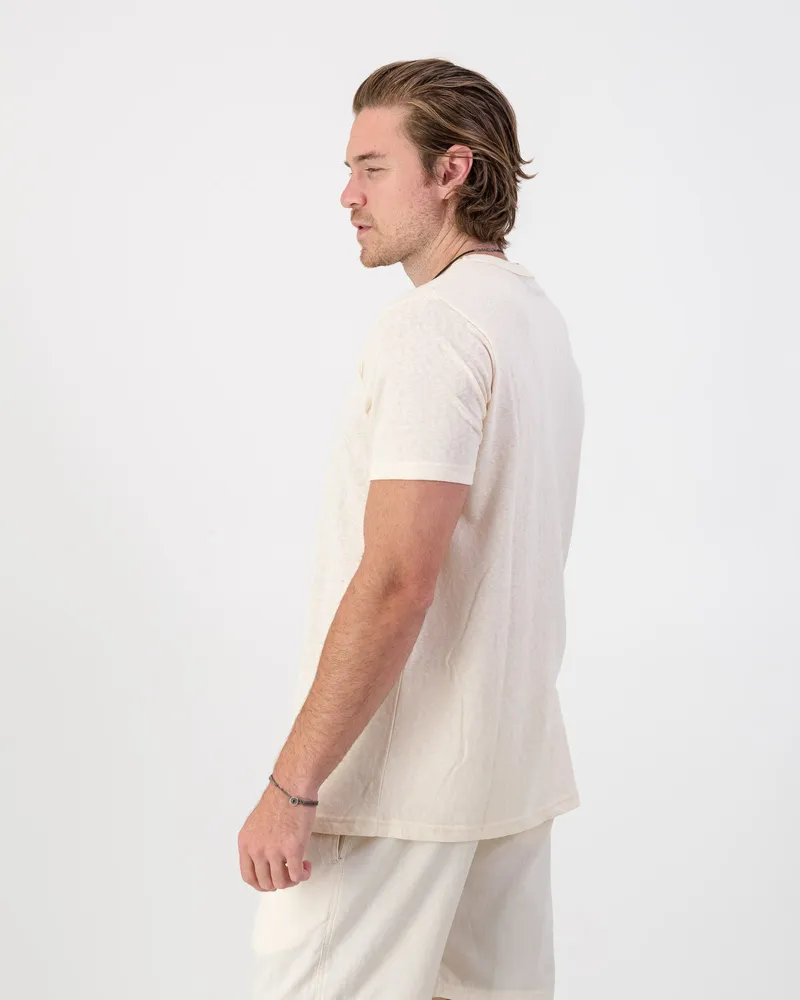 Cool Touch Cotton T-Shirt - Cream - Image 3