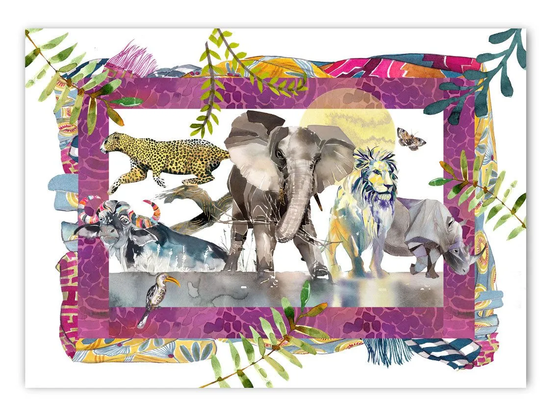Big Five A4 Art Print