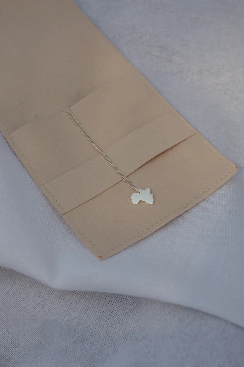 Small Solid Africa Map Pendant - Image 3
