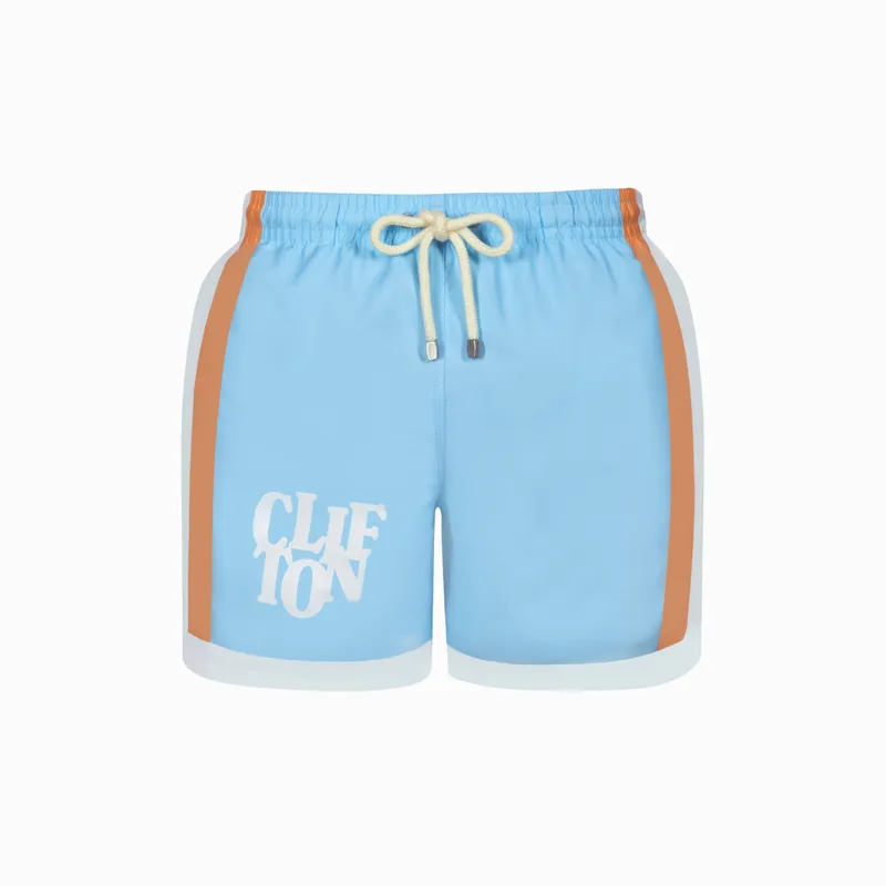Mid-length Swim Shorts | Clifton / Blue - Image 1